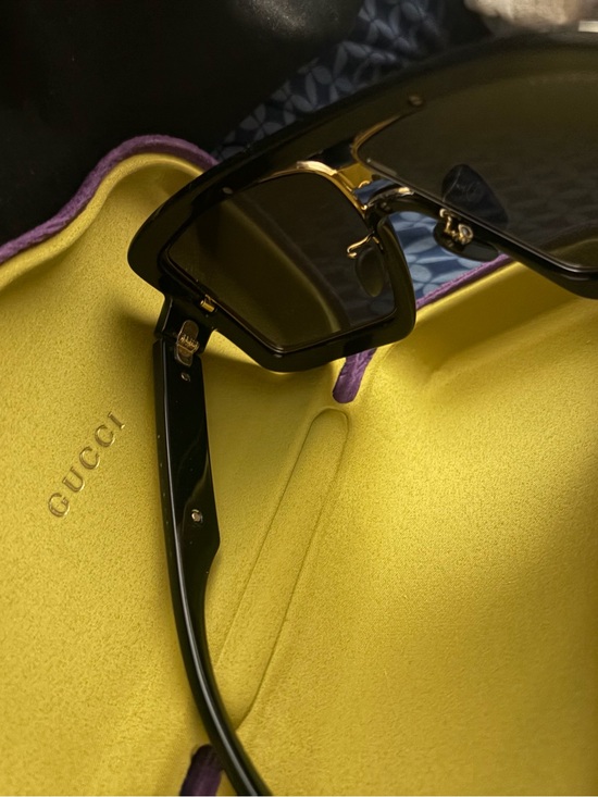 Gucci Black Sunglasses with Gold GG Motif main image 4